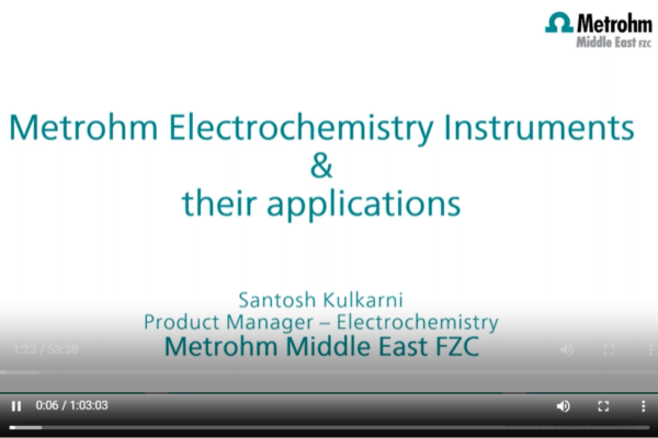 Solutions from Metrohm for Electrochemistry Research Community